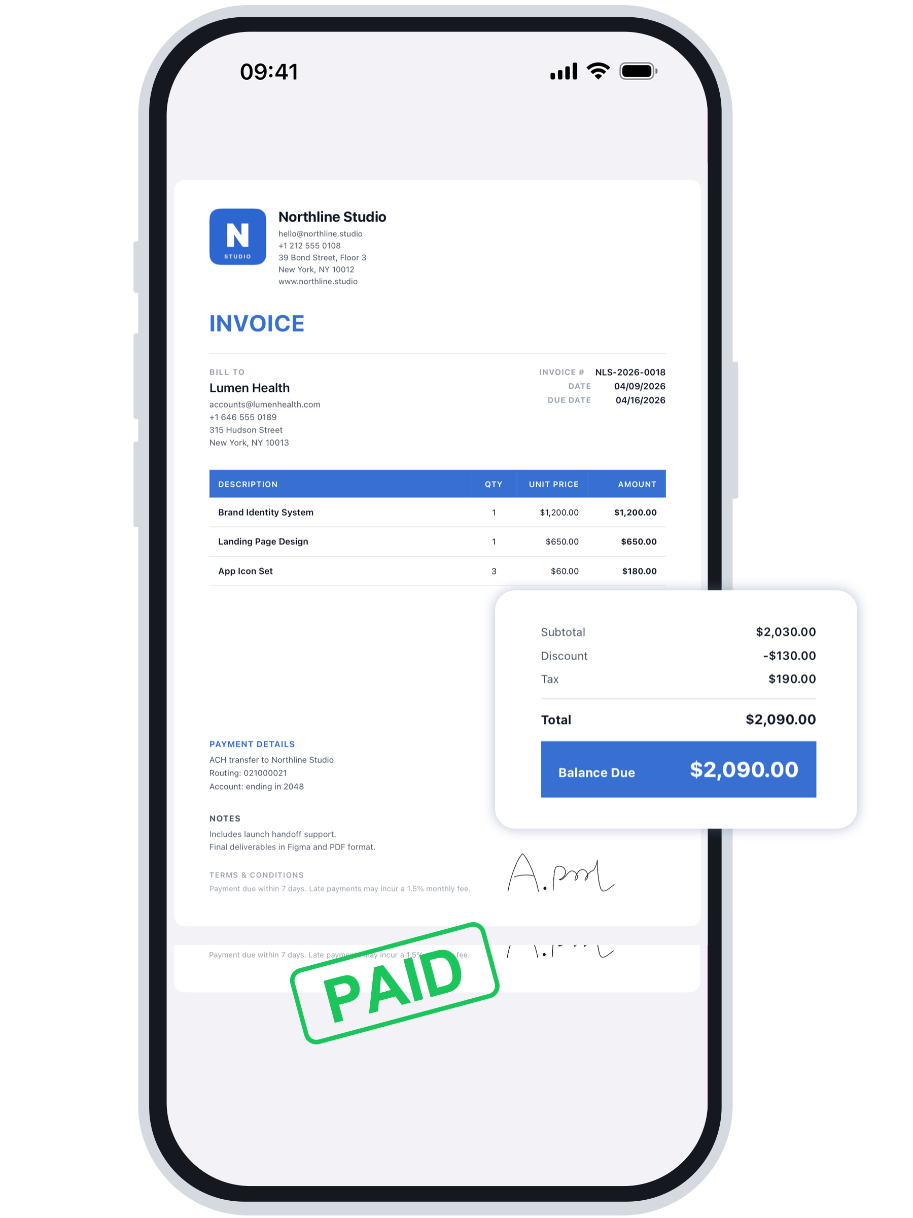 Invoice Maker hero product preview